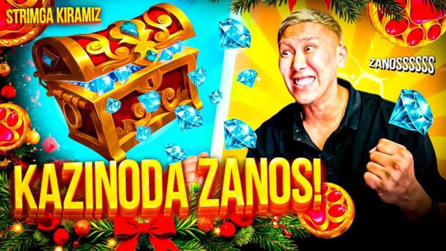 120 MLN DEPOZIT BILAN KAZINOGA RISK ! AZIZ ZOMBI EFIRGA KIRAMIZ GOO !