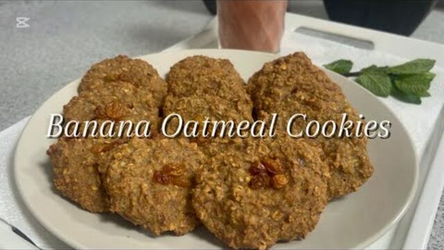 Healthy Banana Oatmeal Cookies Recipe