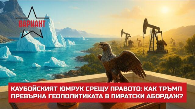КАУБОЙСКИЯТ ЮМРУК СРЕЩУ ПРАВОТО: КАК ТРЪМП ПРЕВЪРНА ГЕОПОЛИТИКАТА В ПИРАТСКИ АБОРДАЖ?,  Вариант #758