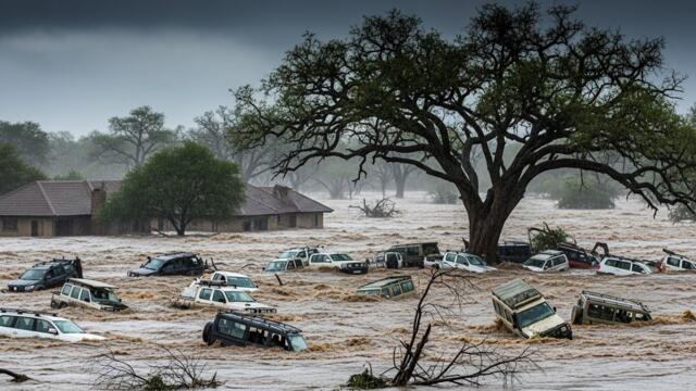 Chaos in South Africa Today! Giant Flooding Swept Away Homes in Kruger Limpopo