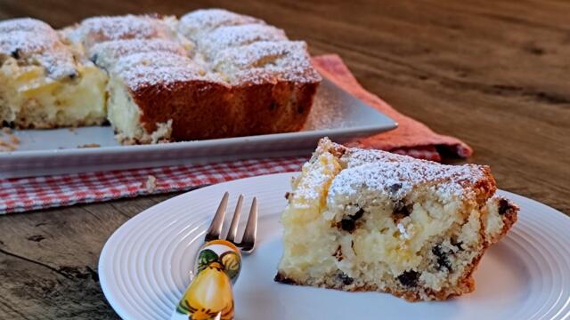 Торта с две текстури🍰Печеш заедно с крема - бързо и лесно👌