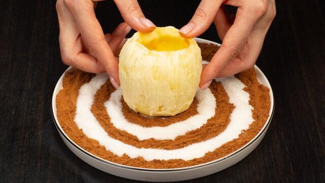 Dessert in 5 minutes! Just puff pastry and apples