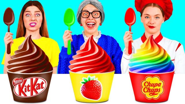 Аз срещу Баба Готварско Предизвикателство | Забавни Рецепти за Храна