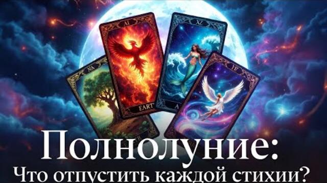 Полнолуние: что нужно отпустить для каждой стихии — расклад на очищение #wheelofdestiny