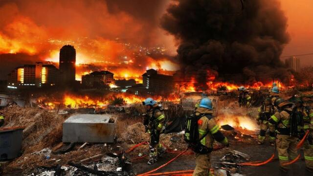 South Korea Engulfed in Flames: Hundreds of Homes Destroyed in Gangnam, 300 People in Seoul at Risk.