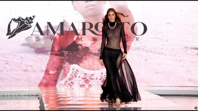 🔞❤️🔥 Eliza Finskaya’s Perfect 4K Slow-Motion Walk | AMAROTTO Swimwear | Miami Swim Week 2025