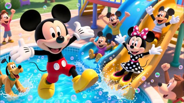 Mickey Mouse and Friends Enter the Magic SLIDE Kingdom! 🎢✨ Fun Cartoon Adventure for Kids