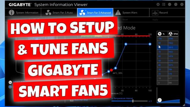 How To Setup & Tune PC Fans For Gigabyte Motherboards With Aorus SIV APP In Windows