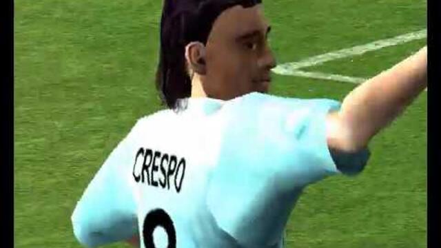 FIfa 2003. Обзор. Прохождение. Серия 01 Lazio - Roma. Римское дерби. Играю на новом уровне сложности