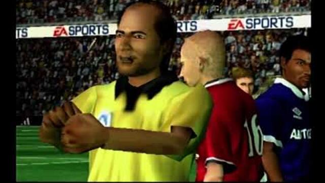 FIFA 2001 (PS2) - Chelsea vs Manchester United