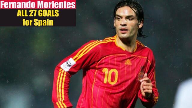 Fernando Morientes ◉ All 27 Goals for Spain 🇪🇸