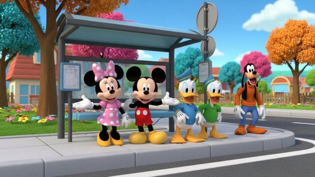 Mickey Mouse and Friends Pizza Party Time 🍕🐭 | Fun Kids Poem & Cartoon Song