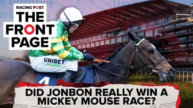 Did Jonbon really win a Mickey Mouse race? | Horse Racing News | The Front Page