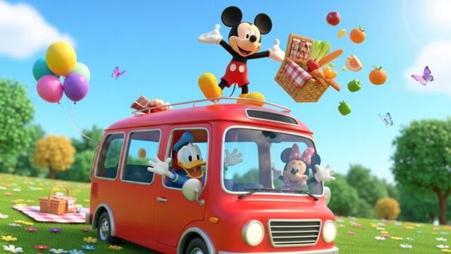 Mickey Mouse Picnic Bus Adventure 🚍🧺 | Fun Kids Cartoon Story