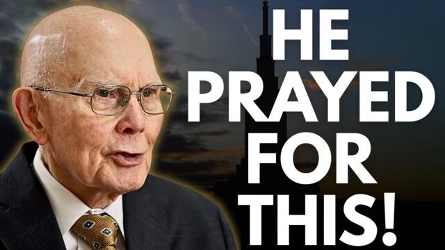 President Oaks JUST Prayed for THIS and Most People Completely Missed It!