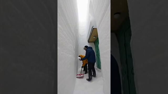 На Камчатке город ушёл под снег за 3 дня 😳