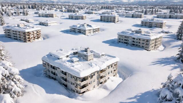 ❄️🇷🇺 Snow piles up to 6 meters in Russia! Blizzard continues in Kamchatka, buildings disappear