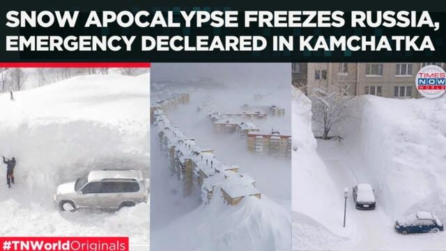 ❄️🇷🇺 SNOW APOCALYPSE IN RUSSIA: Kamchatka Buried Under Heavy Snow, Residents Jumping From Windows