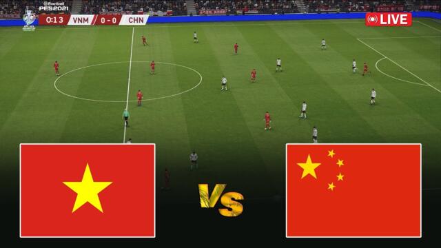 🔴Vietnam vs China - AFC Asian Cup 2026 | Pes 21 Gameplay Simulation