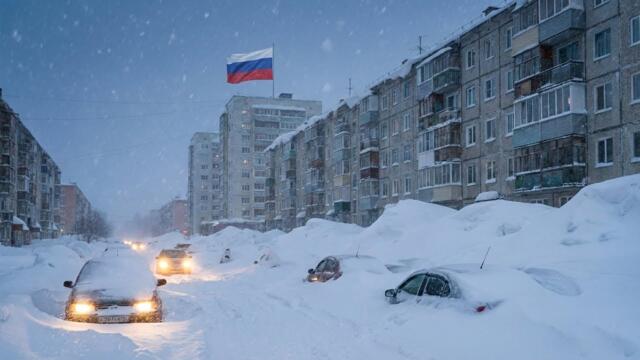 ❄️🇷🇺 Рекорден снеговалеж в Камчатка за 150г - Kamchatka Now: 10 Meters of Vehicles, Roads, and High-Rise Buildings in Russia.