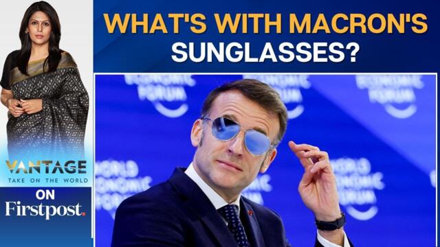 French President Emmanuel Macron Arrives at Davos in Sunglasses | Vantage with Palki Sharma