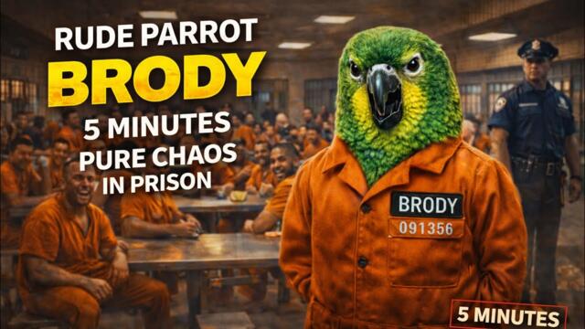 RUDE PARROT BRODY – PURE CHAOS IN PRISON (6 MINUTES)Jail Fights, Guards & Inmate Madness 😂🔥