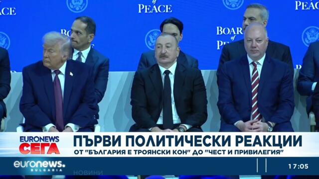 Първи политически реакции към присъединяването на България към Съвета за мир