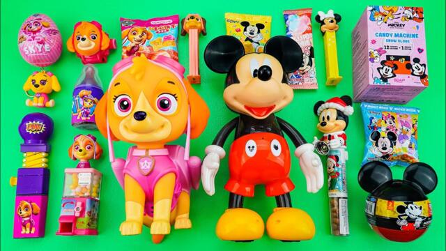 64 Minutes Satisfying with Unboxing Paw Patrol Skye & Mickey Mouse Candy Toys Collection ASMR 🐾