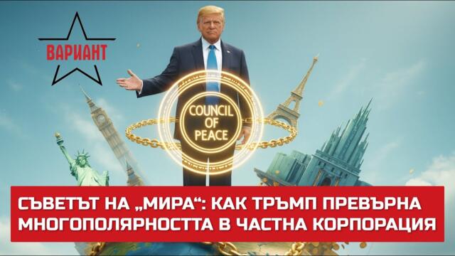 СЪВЕТЪТ НА „МИРА“: КАК ТРЪМП ПРЕВЪРНА МНОГОПОЛЯРНОСТТА В ЧАСТНА КОРПОРАЦИЯ,  Вариант #767