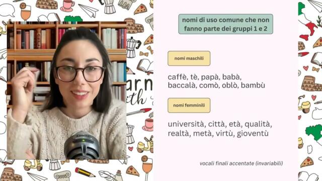 Lezione 1: il nome - Italian Study Group (in Italian with subtitles)
