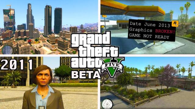 How GTA V Looked in BETA Development? (Timeline & Leaked Screenshots)