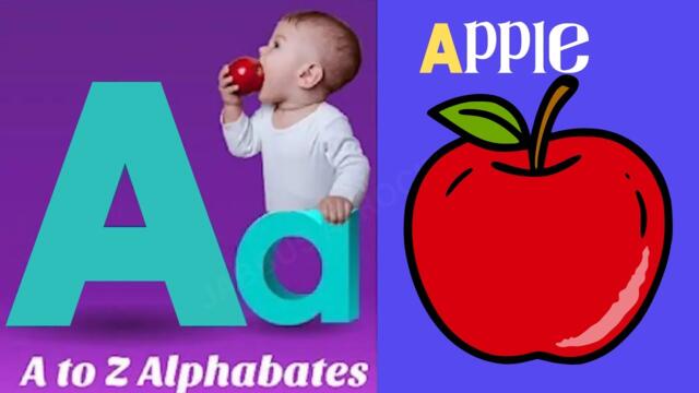A for Apple B for Ball | Alphabets phonics song for toddlers |one two three numbers| #phonics   838