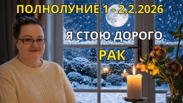 Рак Полнолуние 2.2.2026 Волна изобилия под луной: Как полнолуние поможет вам привлечь желаемое?