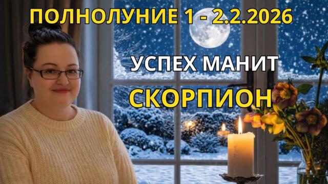 Скорпион Полнолуние 2.2.2026 Ты сильнее, чем думаешь, но цена честности высока.