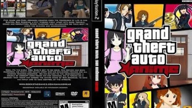 GTA San Andreas - GTA Anime Legend Mod Showcase PCSX2 Gameplay