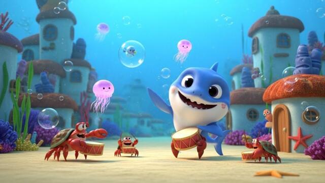 Baby Shark Swam Past Bubble Town | Fun Underwater Rhyme for Kids | Nursery Rhymes for Children 🦈💦