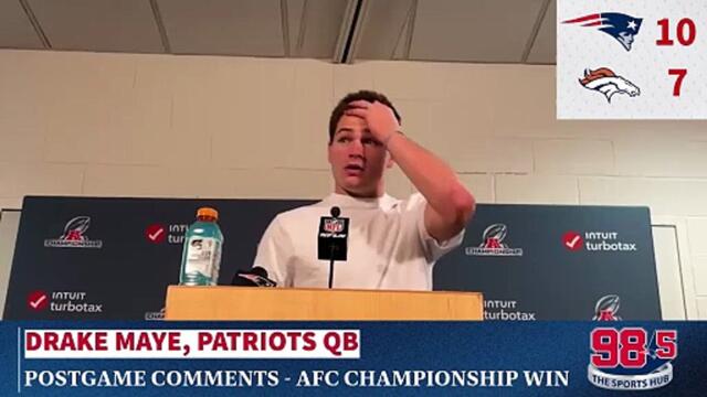 Drake Maye Postgame AFC Championship