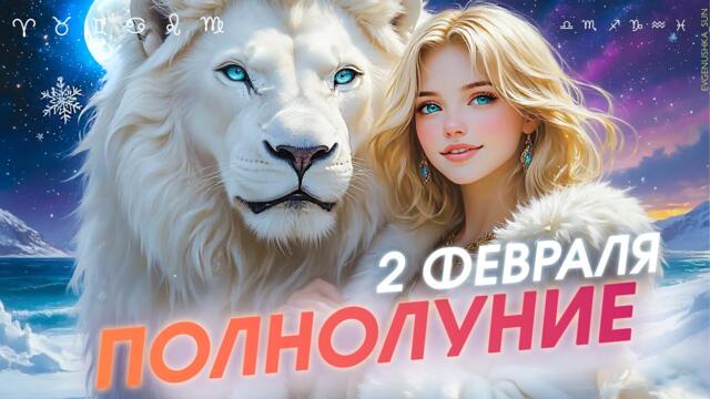 Полнолуние 2 Февраля в знаке Лев 🦁 Все знаки зодиака