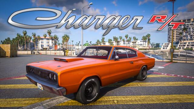 GTA 5 1966 Dodge Charger RT HEMI (F&F 9) + Reaslitic Engine Sound Mod Showcase on RTX 3090 [4K]