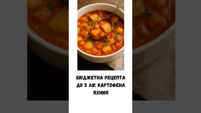 Бюджетна рецепта до 5 € | Картофена яхния #рецепти #готвене