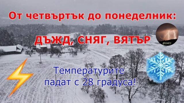 ЗИМАТА се завръща в България - 29.01 - 02.02.2026 г.