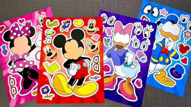 Mickey Mouse, Minnie Mouse, Donald Duck & Goofy PaperDIY Sticker Book 🐭✨ Fun Sticker Activity