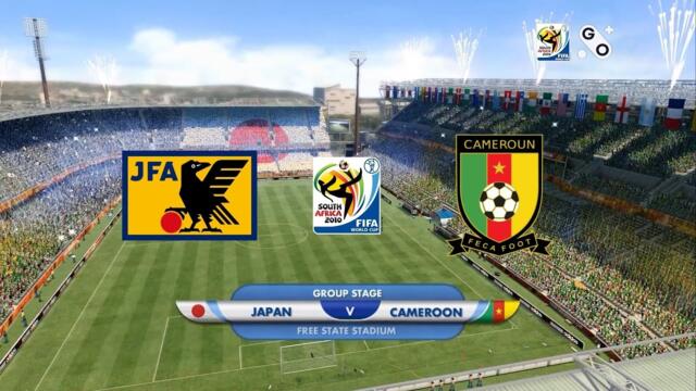 FIFA 10 | Japan vs Cameroon - 2010 World Cup South Africa - Match 10 - Gameplay