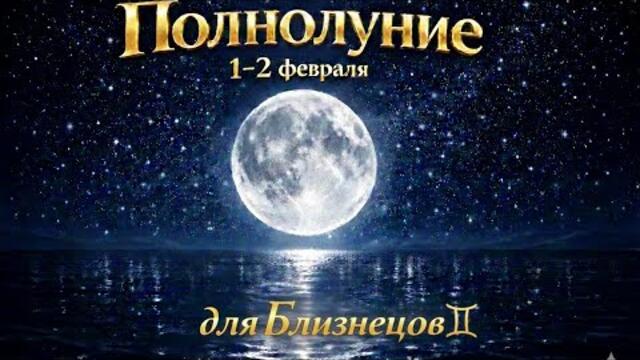 БЛИЗНЕЦЫ ♊️ Полнолуние 🌕 1 - 2 февраля для Вас ✨ #астропрогноз #гороскоп #полнолуние