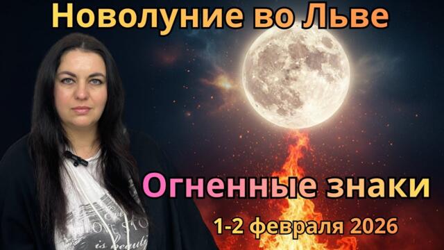 Огненные знаки — Овен · Лев · Стрелец Полнолуние во Льве Снежная Луна 1–2 февраля 2026