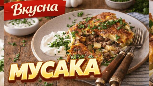 МУСАКА с кайма и картофи | Класическа домашна рецепта – сочна и вкусна