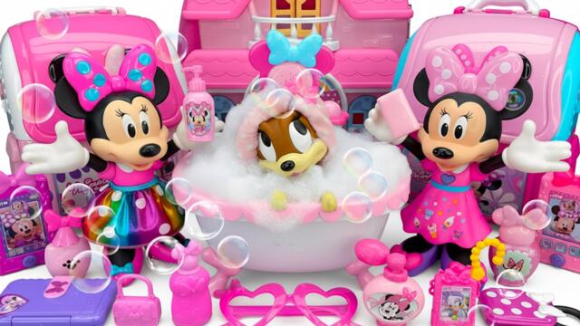 Minnie Mouse 2026🎀 Set Unboxing Spa & Bubble Bath Rosa de Minnie | Colección Disney