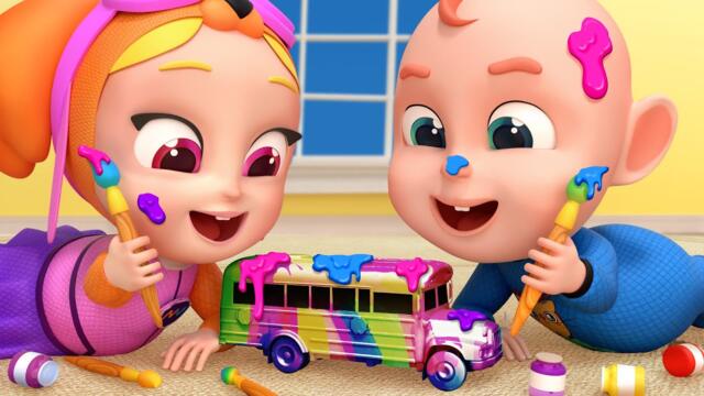 Learning Colors 🎨 | Baby Colors Song for Kids | Rosoo TOWN Nursery Rhymes