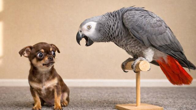 Smartest Talking Parrots vs Dogs: The Funniest Reactions Ever 😂🦜