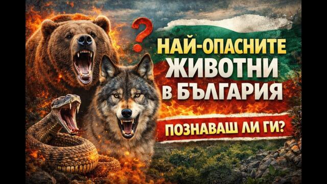 Най-опасните животни в България – познаваш ли ги? | ТИ ДА ВИДИШ